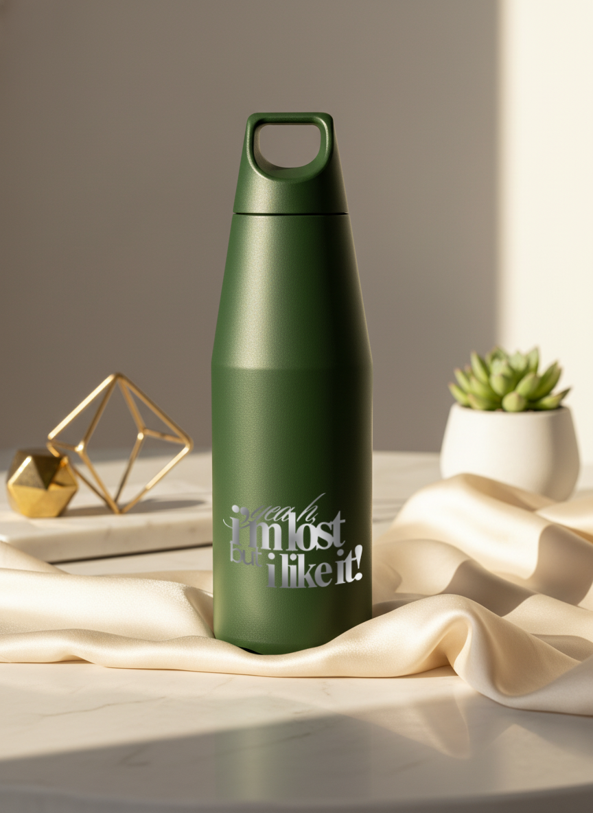 Printed Nuvra Geo-Dash Insulated Bottles 12hrs+ Hot and Cold |Premium Gifting | 580ml and 1100ml | 1 litre capacity 1219 Avenue India