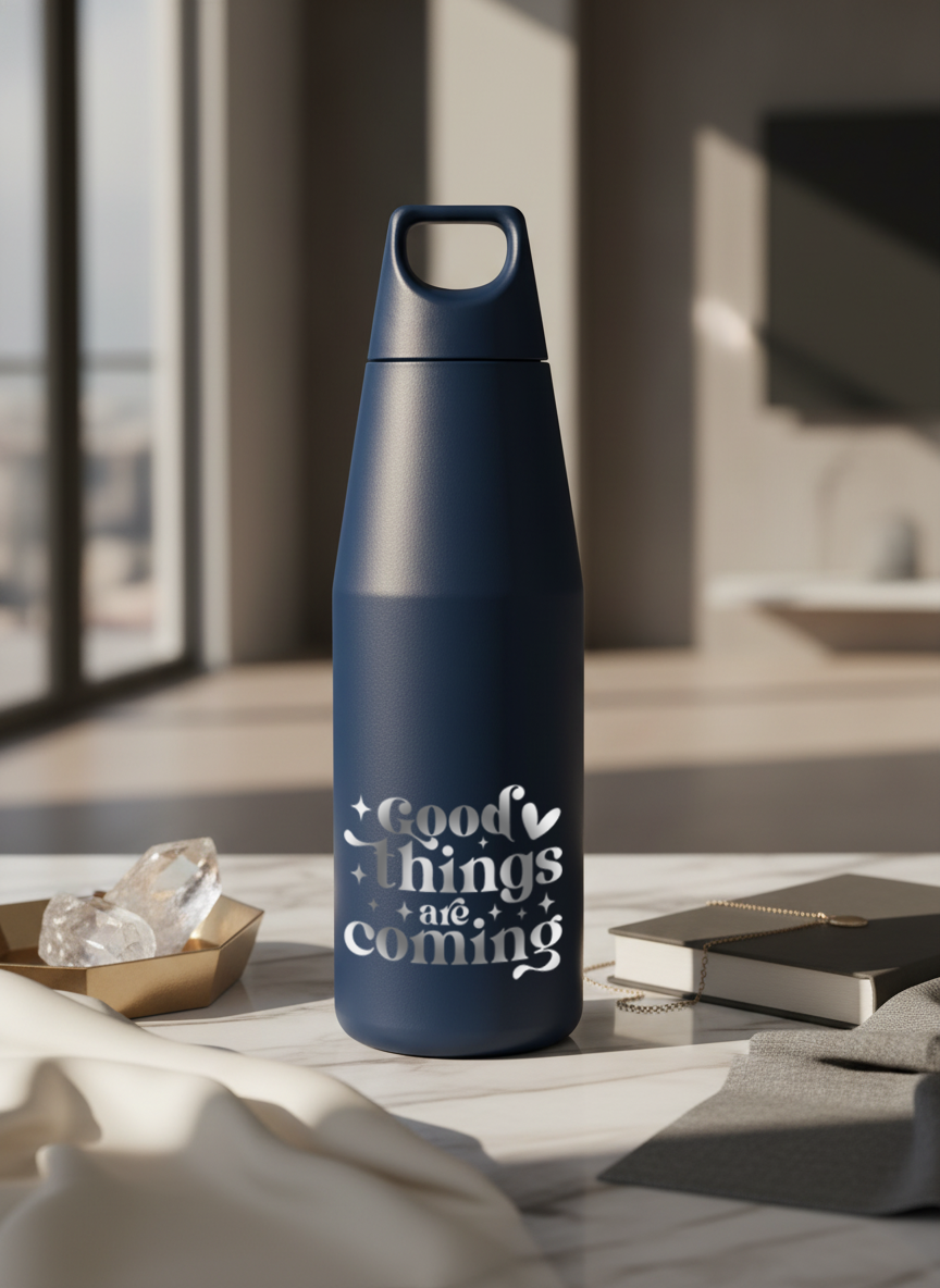 Printed Nuvra Geo-Dash Insulated Bottles 12hrs+ Hot and Cold |Premium Gifting | 580ml and 1100ml | 1 litre capacity 1219 Avenue India