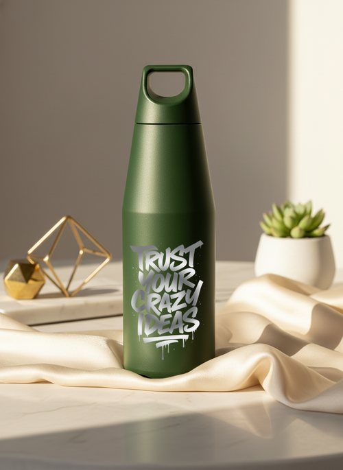Printed Nuvra Geo-Dash Insulated Bottles 12hrs+ Hot and Cold |Premium Gifting | 580ml and 1100ml | 1 litre capacity 1219 Avenue India