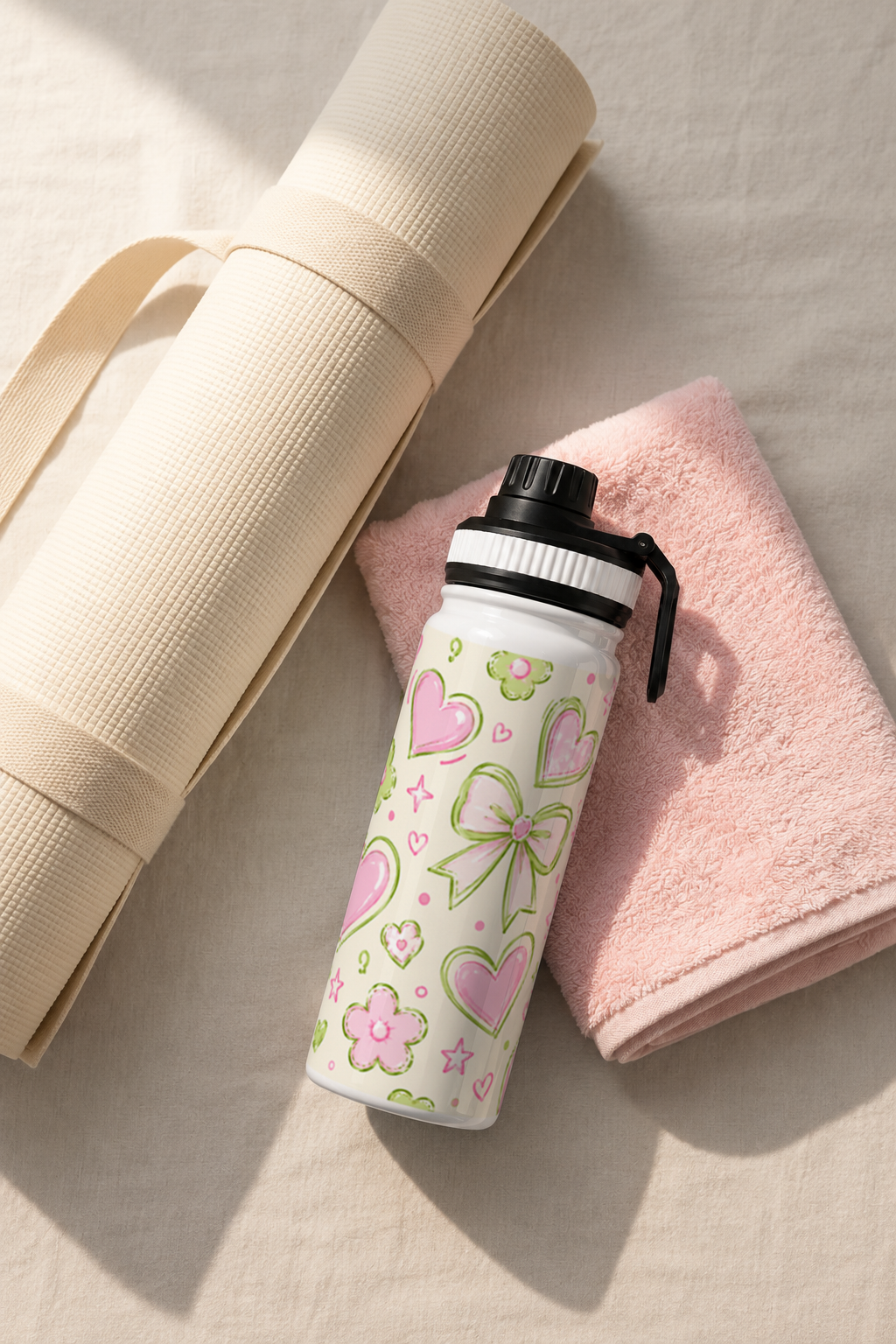 TANK-Sip™ Insulated Water Bottle | 950ml / 32oz | Double-Walled | Bowberry Bloom Print 1219 Avenue
