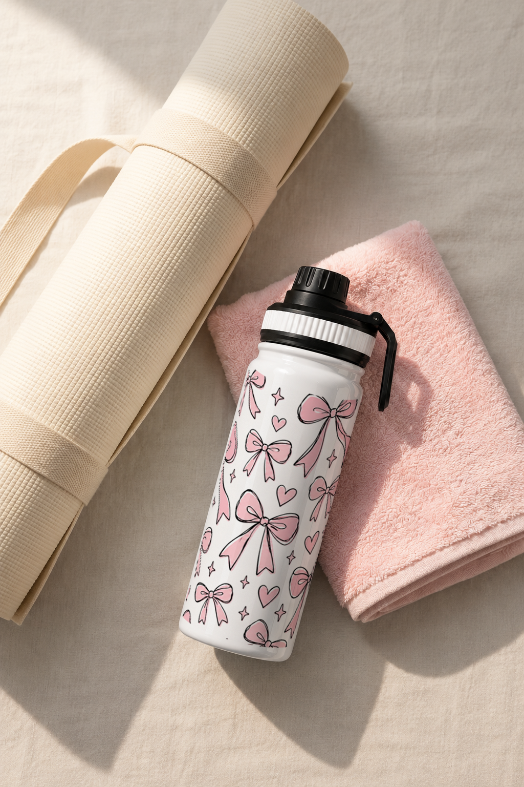 TANK-Sip™ Insulated Water Bottle | 950ml / 32oz | Double-Walled | Bowberry Hearts 1219 Avenue