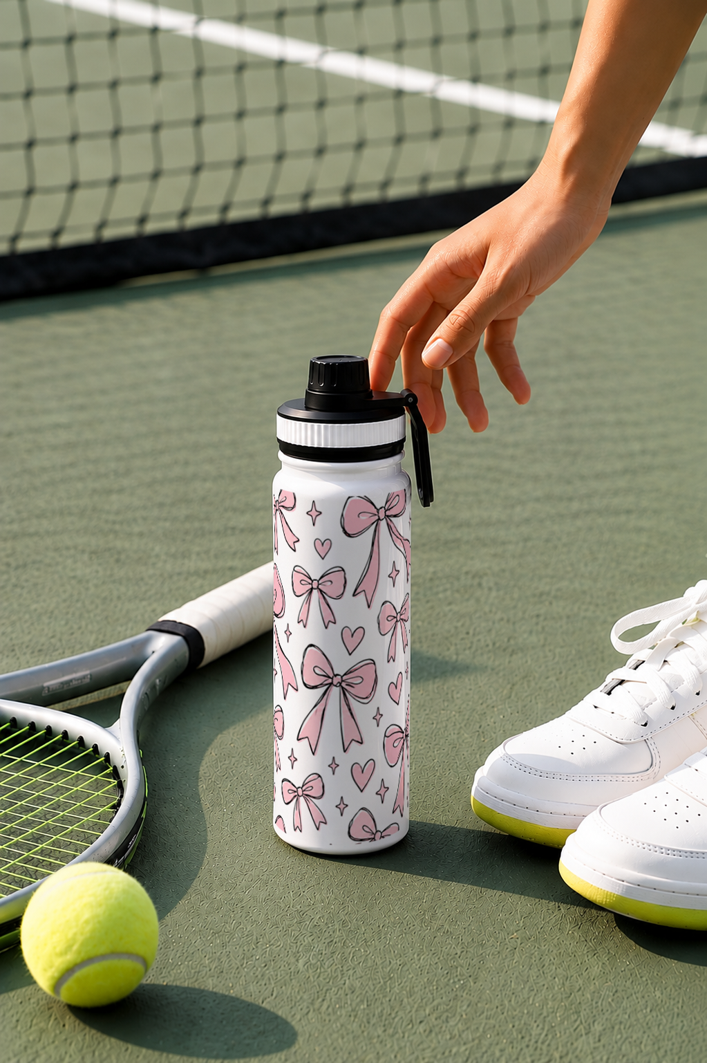 TANK-Sip™ Insulated Water Bottle | 950ml / 32oz | Double-Walled | Bowberry Hearts 1219 Avenue