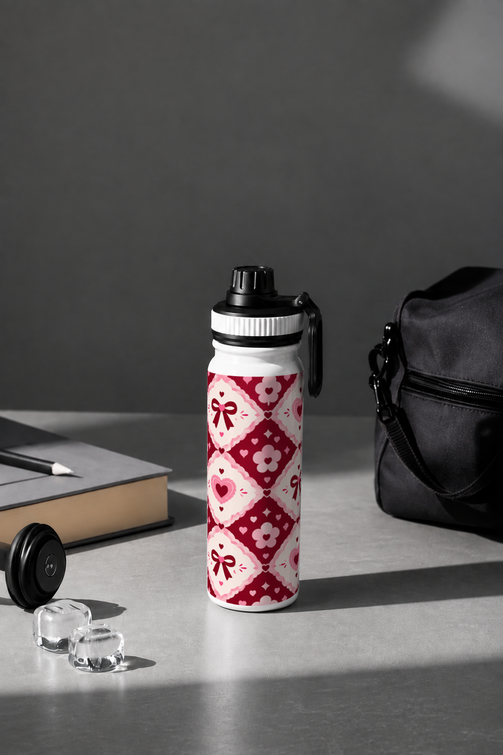 TANK-Sip™ Insulated Water Bottle | 950ml / 32oz | Double-Walled | Heartmail Romance 1219 Avenue