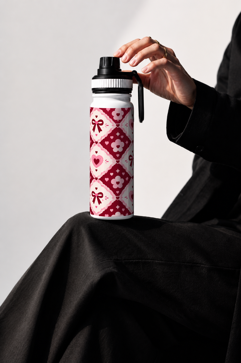 TANK-Sip™ Insulated Water Bottle | 950ml / 32oz | Double-Walled | Heartmail Romance 1219 Avenue