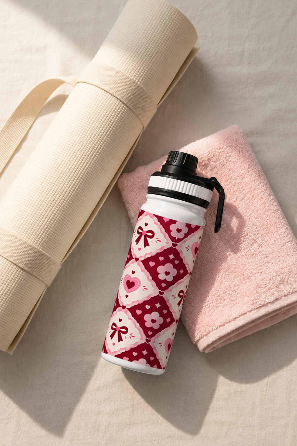 TANK-Sip™ Insulated Water Bottle | 950ml / 32oz | Double-Walled | Heartmail Romance 1219 Avenue