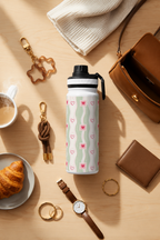 TANK-Sip™ Insulated Water Bottle | 950ml / 32oz | Double-Walled | Heartstamp Whimsy 1219 Avenue