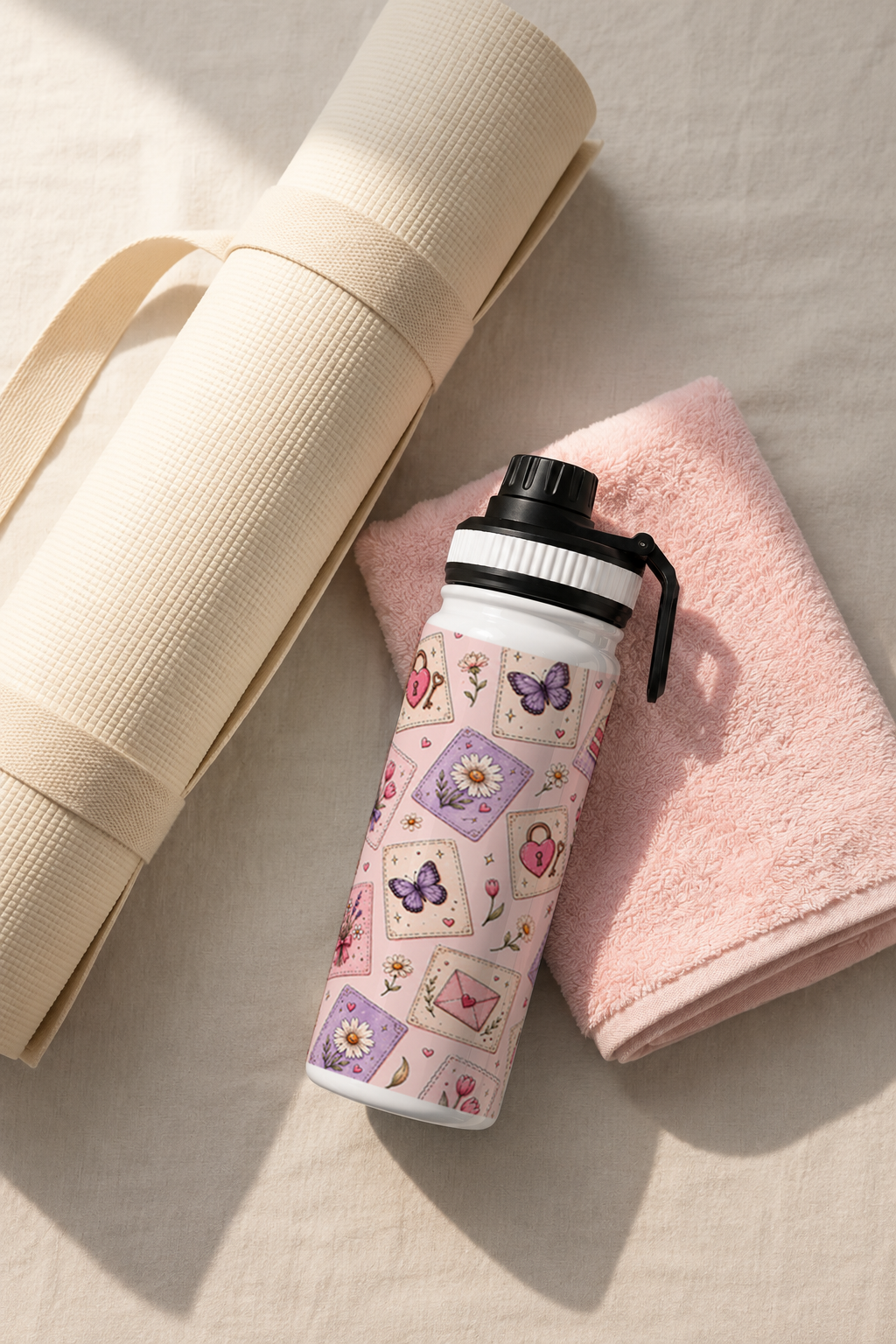 TANK-Sip™ Insulated Water Bottle | 950ml / 32oz | Double-Walled | Petal & Pastel 1219 Avenue