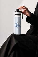 TANK-Sip™ Insulated Water Bottle | 950ml / 32oz | Double-Walled | Slow Bloom Blue 1219 Avenue