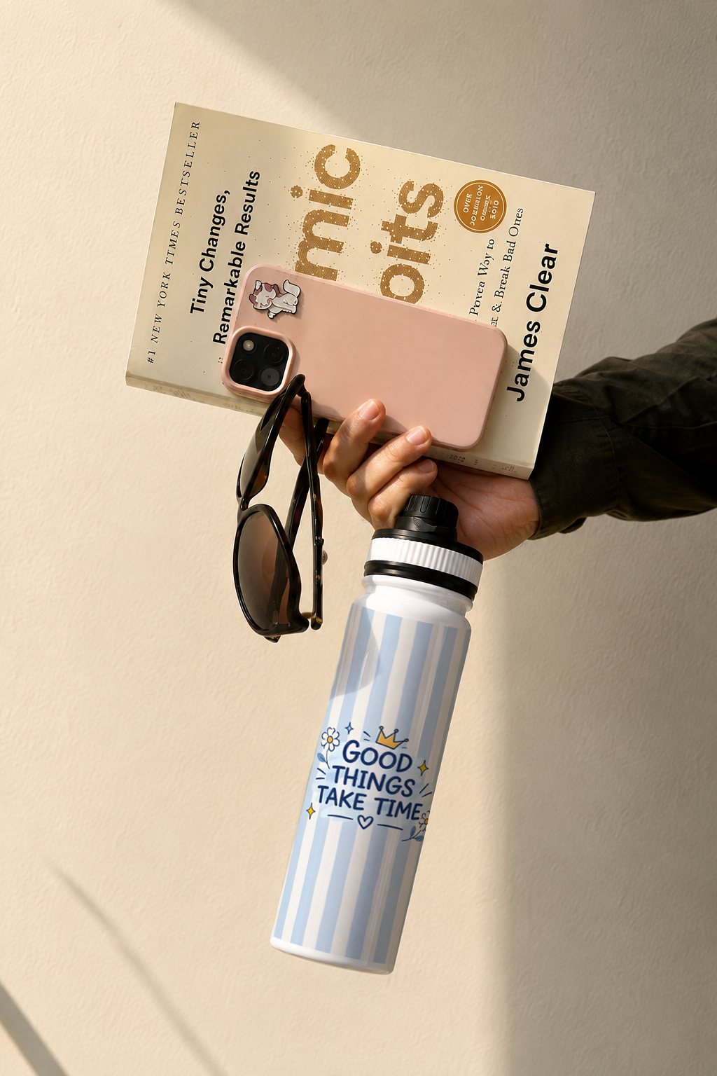 TANK-Sip™ Insulated Water Bottle | 950ml / 32oz | Double-Walled | Slow Bloom Blue 1219 Avenue