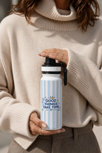 TANK-Sip™ Insulated Water Bottle | 950ml / 32oz | Double-Walled | Slow Bloom Blue 1219 Avenue