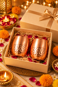 The Gilded Duo Copper Glass Gift Set | 99% Copper Glasses 350ml 1219 Avenue