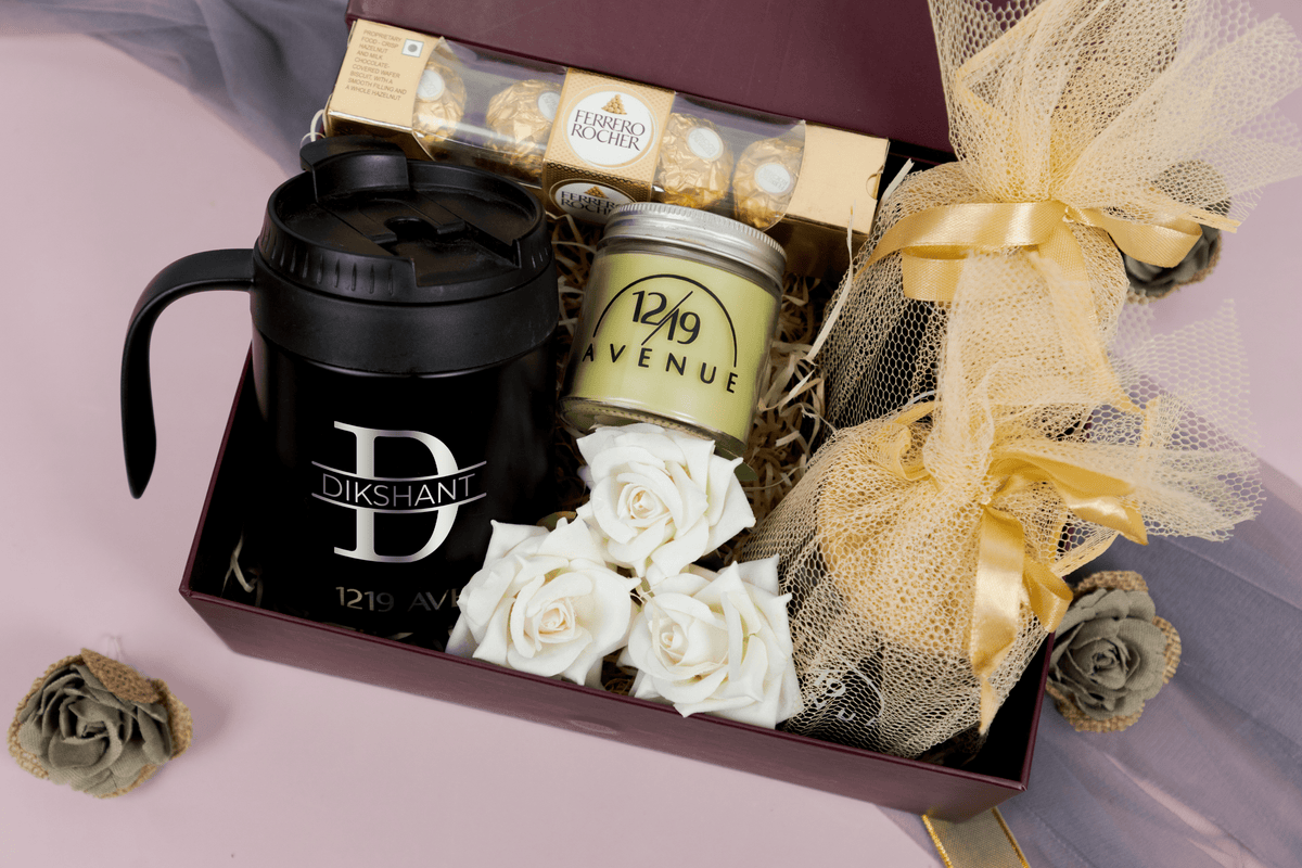 The Golden Glow Gourmet Personalized Gifting Hamper 1219 Avenue India
