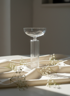 Totem Flutted Stem Coupe Glasses Set Of 2 | Luxury Cocktail & Champagne Glasses 1219 Avenue India