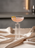 Totem Flutted Stem Coupe Glasses Set Of 2 | Luxury Cocktail & Champagne Glasses 1219 Avenue India