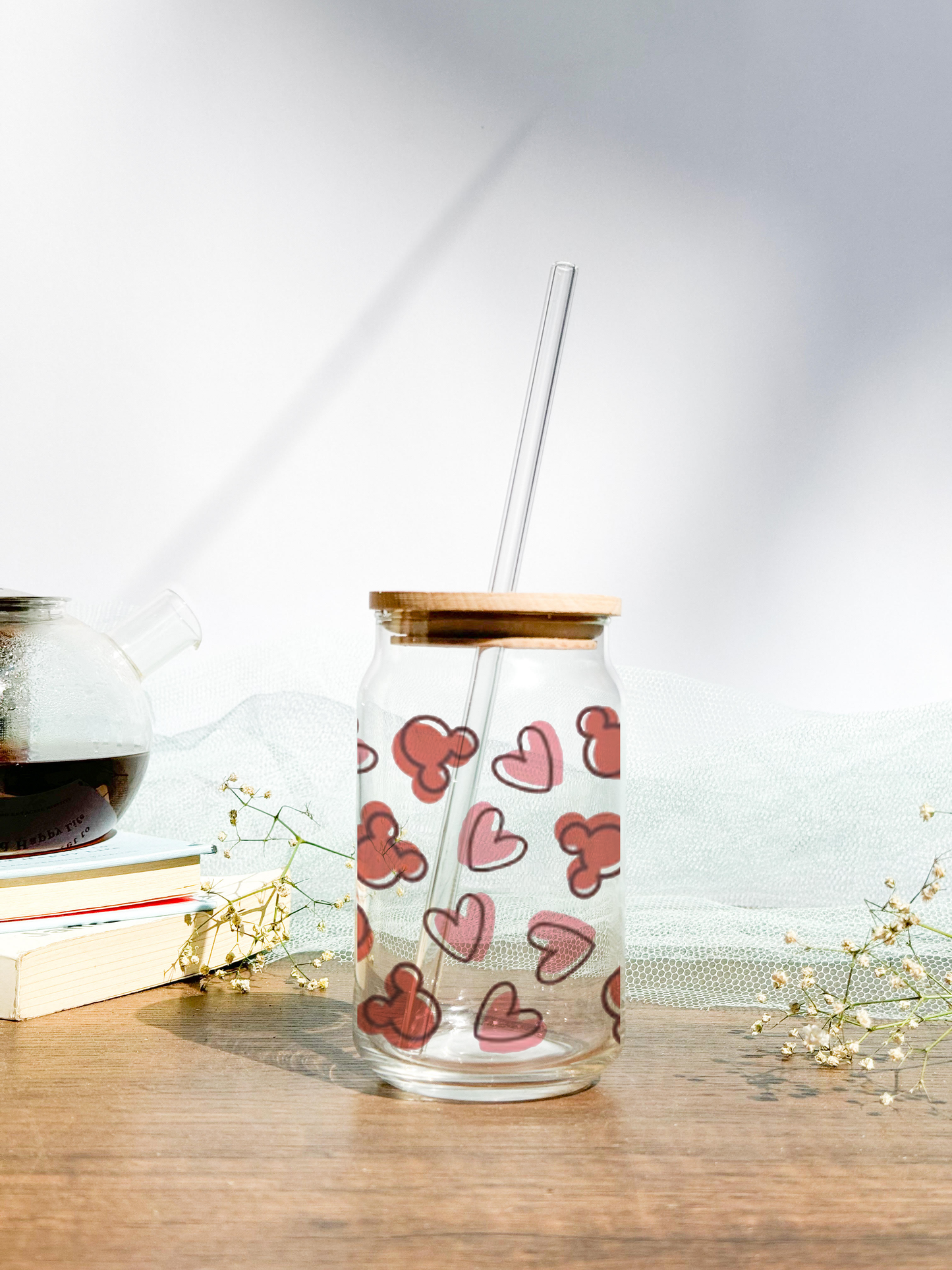 Can Shaped Sipper 500ml| Mickey Love Coffee | 18oz Can Tumbler with lid and straw