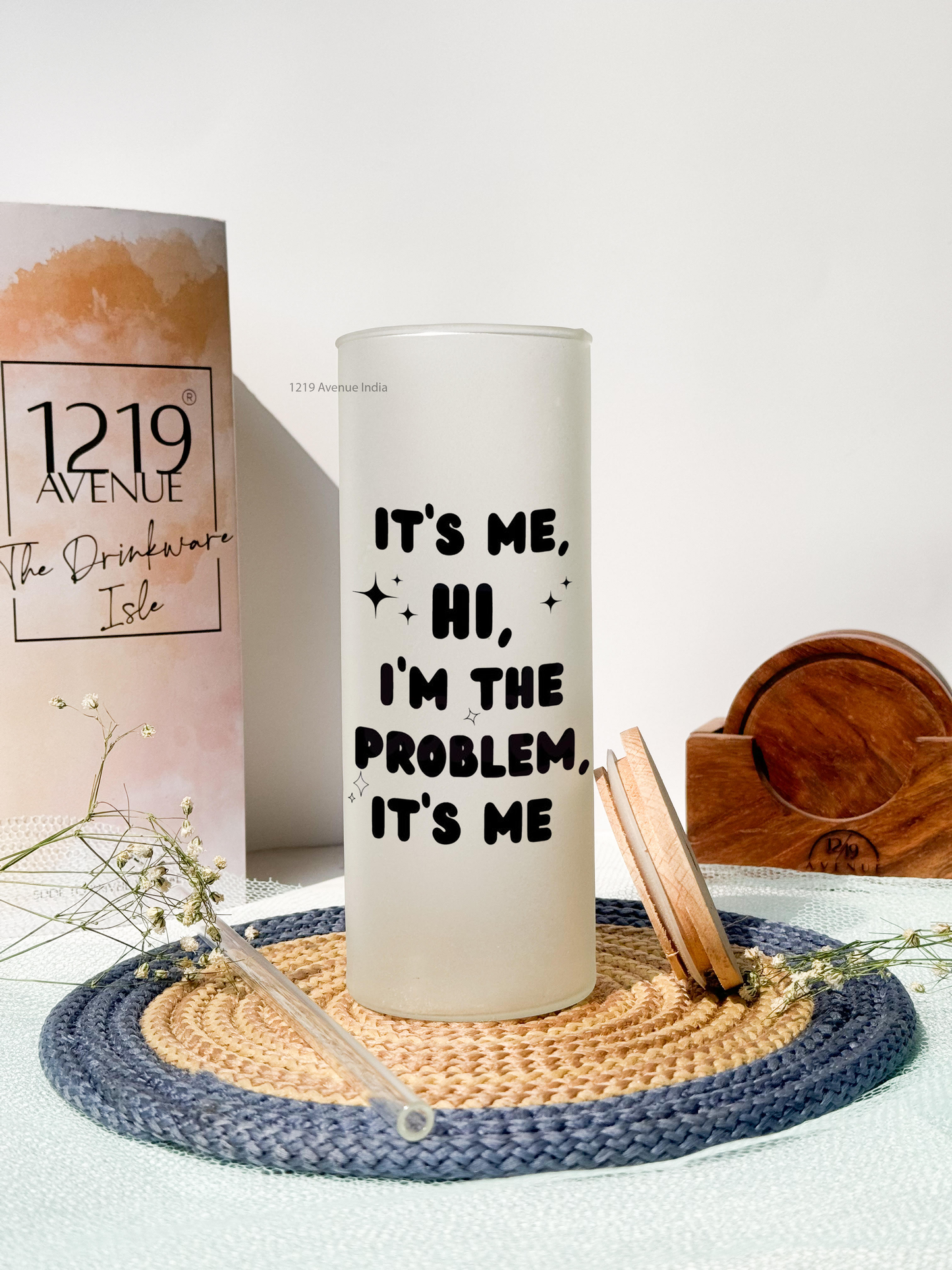 Frosted Grande Sipper 650ml| Its Me Only Print| 20oz Tall Tumbler with straw and lid