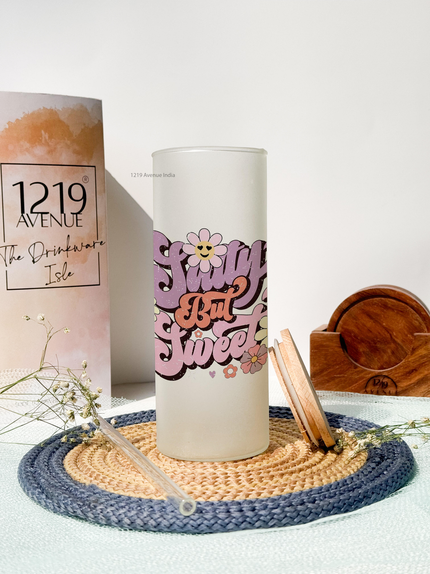 Frosted Grande Sipper 650ml| Sweet But Salty Print| 20oz Tall Tumbler with straw and lid