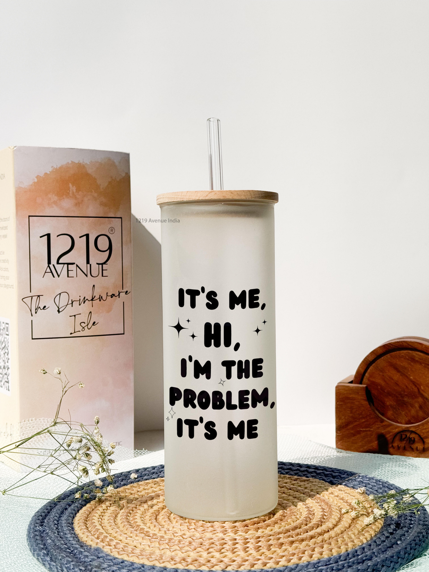 Frosted Grande Sipper 650ml| Its Me Only Print| 20oz Tall Tumbler with straw and lid