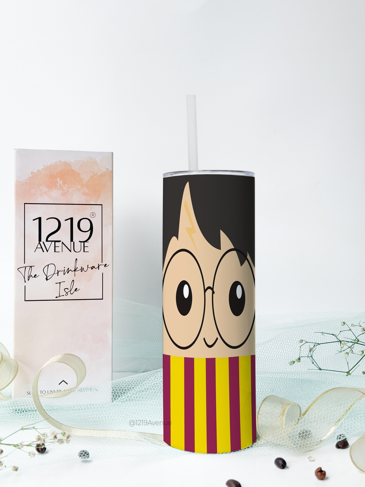 Colossal Tumbler 750ml with Silicon Straw |  H.P Full Print| Double Walled Insulated Tumbler 26oz