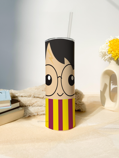 Colossal Tumbler 750ml with Silicon Straw |  H.P Full Print| Double Walled Insulated Tumbler 26oz