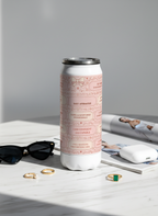 Personalized Ivora Metal Can Sipper 500 ML | Veloura Affirmations Print | Double Walled Hot & Cold Tumbler