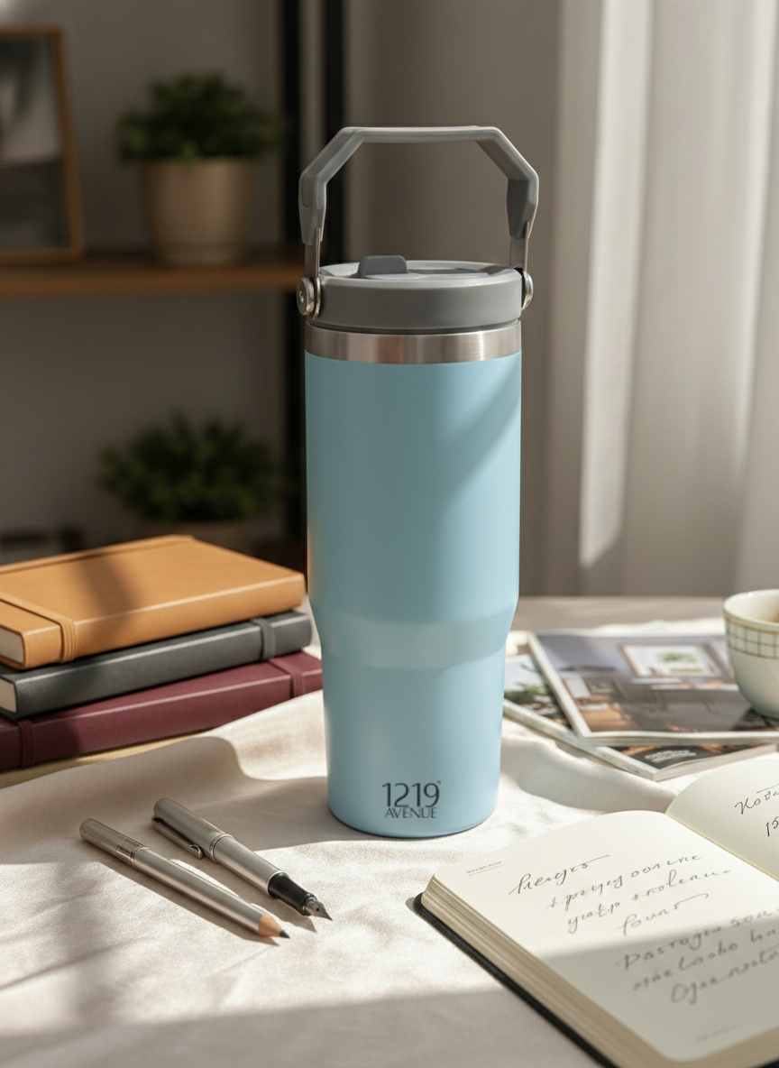 WayFay Tumbler Double Walled Insulated 12 hrs+ 1000 ML | 7 Colors| Premium Gifting | 1 Litre