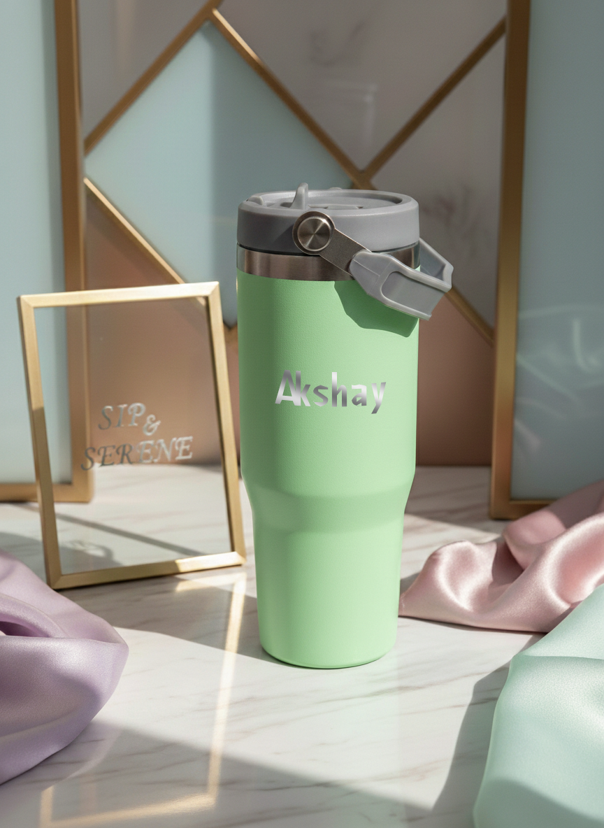 Personalized WayFay Double Walled Insulated 12 hrs+ Tumblers 1000 ML | 1 litre | Premium Gifting