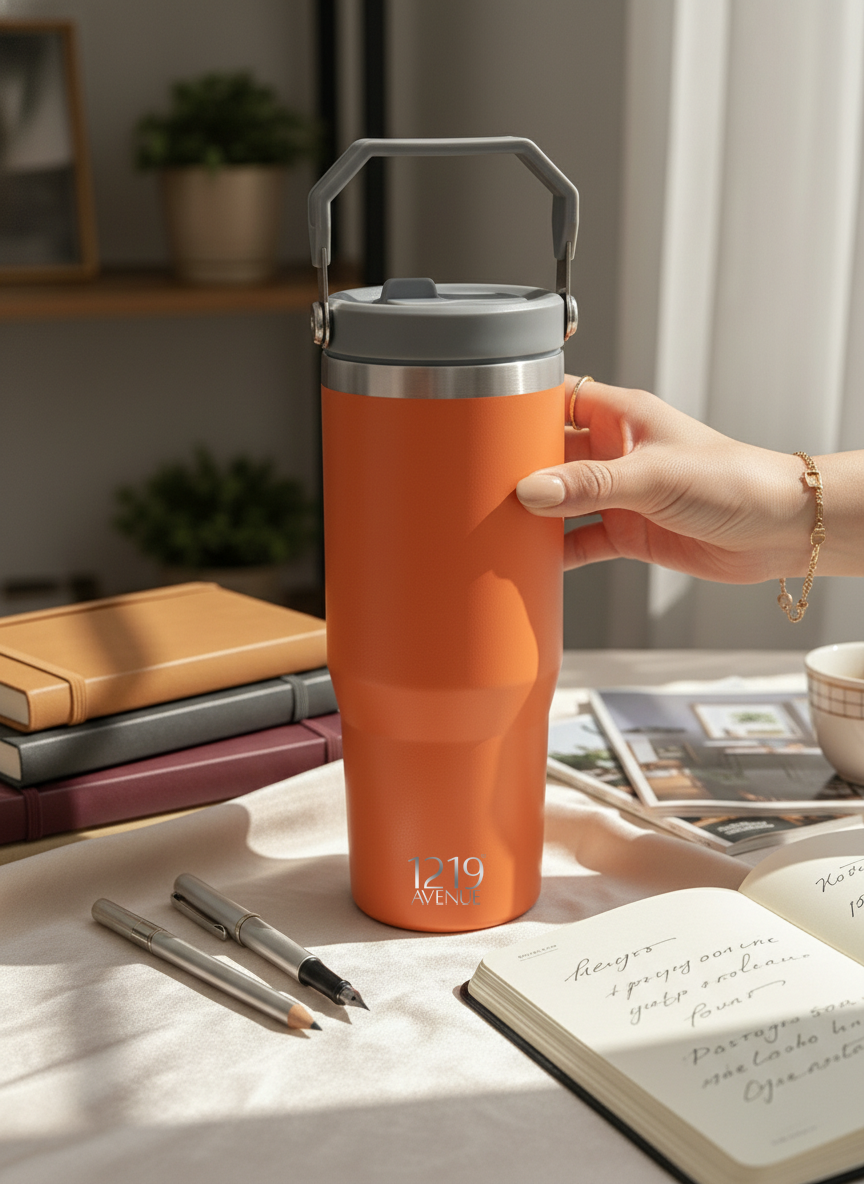 WayFay Tumbler Double Walled Insulated 12 hrs+ 1000 ML | 7 Colors| Premium Gifting | 1 Litre