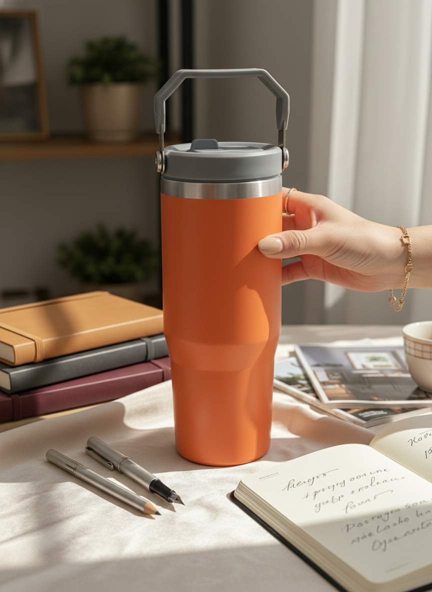 WayFay Tumbler Double Walled Insulated 12 hrs+ 1000 ML | 7 Colors| Premium Gifting | 1 Litre