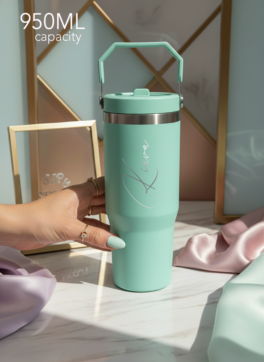 Personalized WayFay Double Walled Insulated 12 hrs+ Tumblers 1000 ML | 1 litre | Premium Gifting