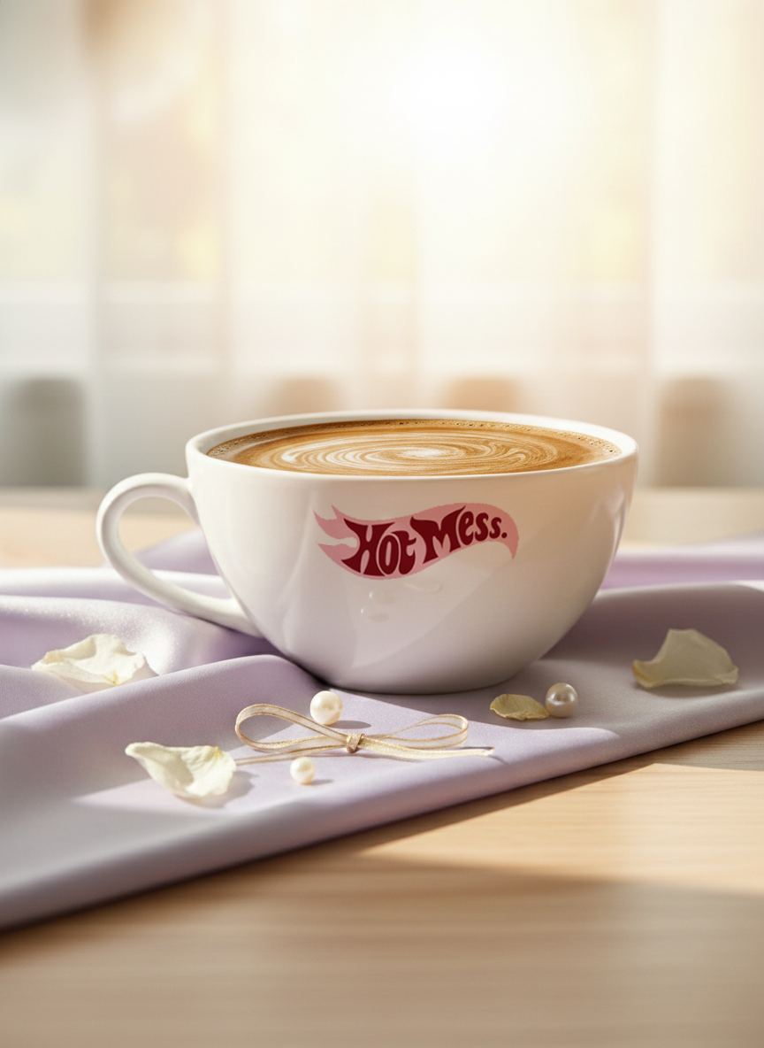 Brawny Ceramic Cups | 250ml |Hot Mess Permanent Print | Premium Brawny Ceramic Cups