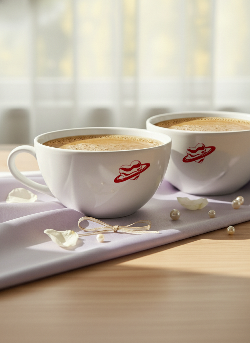 Brawny Ceramic Cups | 250ml |Love Uni Permanent Print | Premium Brawny Ceramic Cups