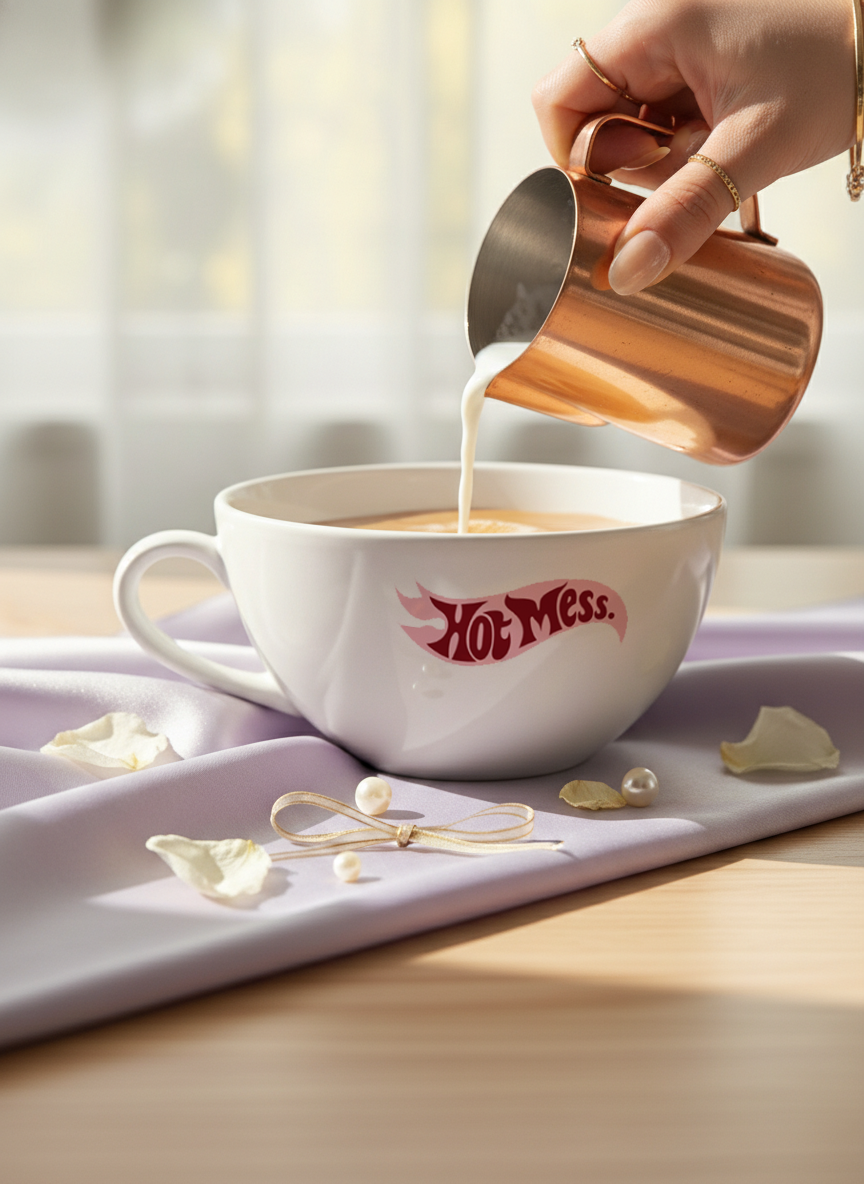 Brawny Ceramic Cups | 250ml |Hot Mess Permanent Print | Premium Brawny Ceramic Cups