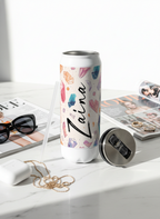 Personalized Ivora Metal Can Sipper 500 ML | Crystal Aura Print | Double Walled Hot & Cold Tumbler