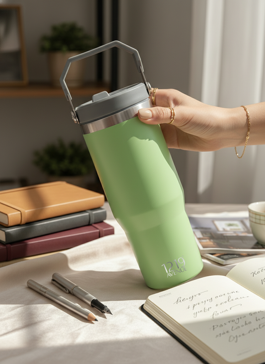 WayFay Tumbler Double Walled Insulated 12 hrs+ 1000 ML | 7 Colors| Premium Gifting | 1 Litre