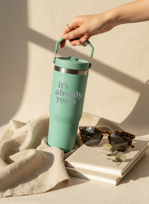 WayFay Tumbler Double Walled Insulated 12 hrs+ 1000 ML | 7 Colors|Already Yours | 1 Litre 1219 Avenue