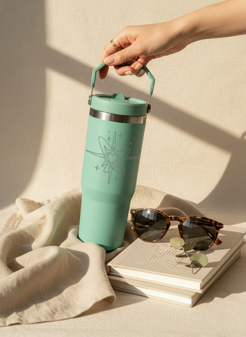 WayFay Tumbler Double Walled Insulated 12 hrs+ 1000 ML | 7 Colors|Cosmic Pulse | 1 Litre 1219 Avenue