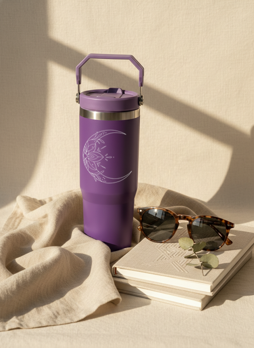WayFay Tumbler Double Walled Insulated 12 hrs+ 1000 ML | 7 Colors|Cresent Aura | 1 Litre 1219 Avenue