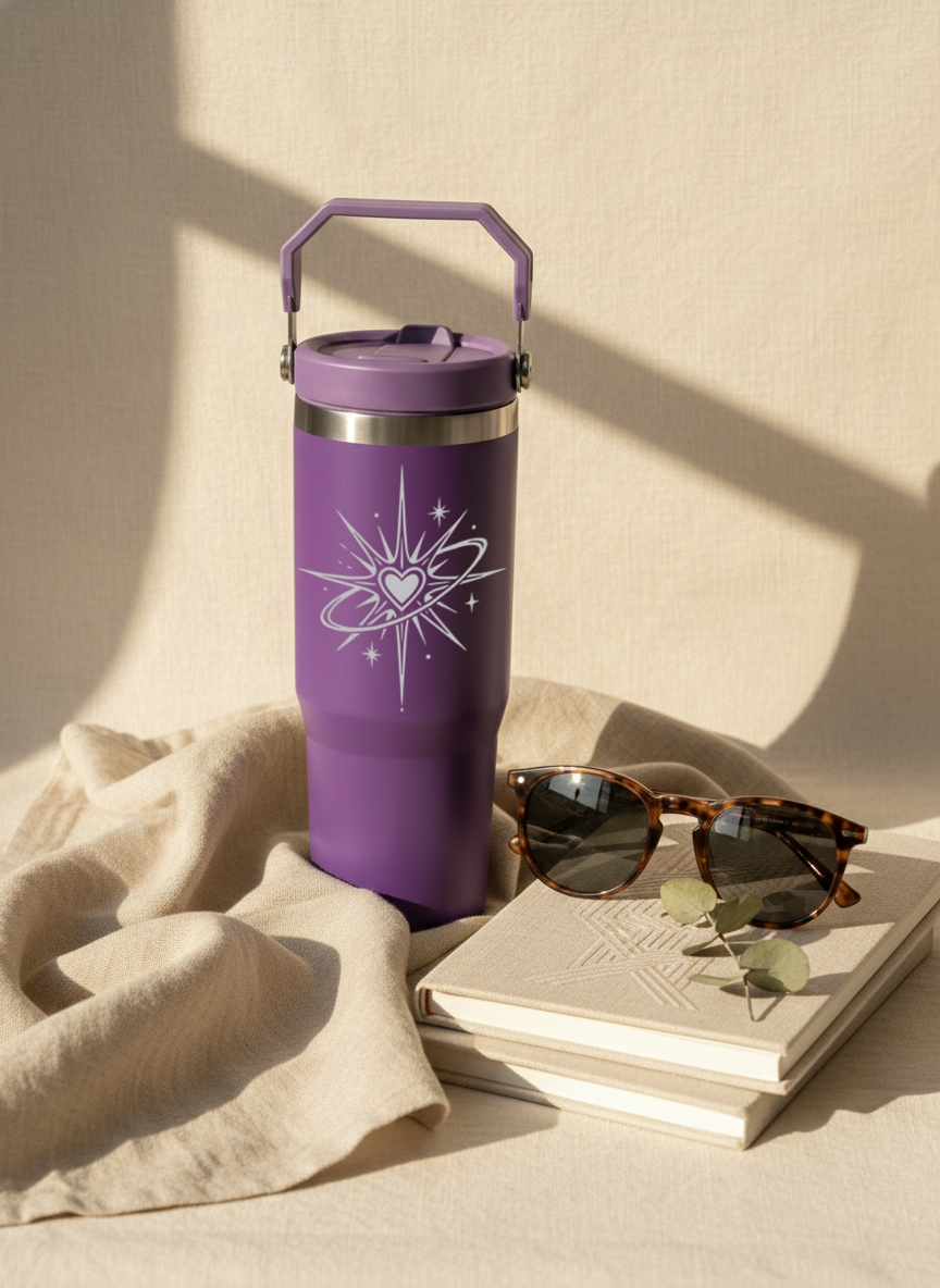 WayFay Tumbler Double Walled Insulated 12 hrs+ 1000 ML | 7 Colors|Heart Nebula | 1 Litre 1219 Avenue