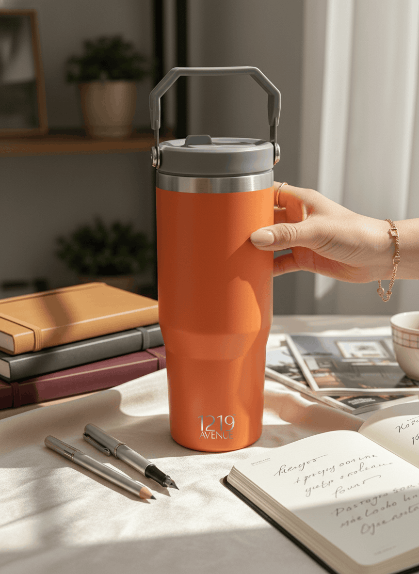 WayFay Tumbler Double Walled Insulated 12 hrs+ 1000 ML | 7 Colors| Premium Gifting | 1 Litre 1219 Avenue