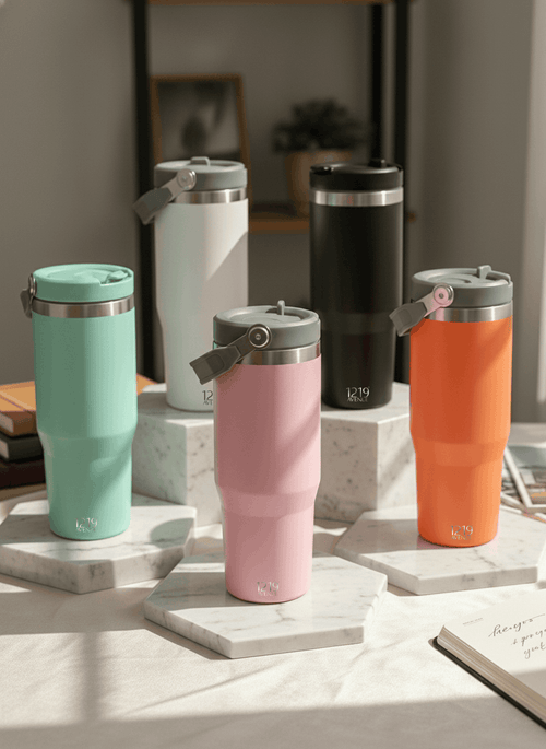 WayFay Tumbler Double Walled Insulated 12 hrs+ 1000 ML | 7 Colors| Premium Gifting | 1 Litre 1219 Avenue