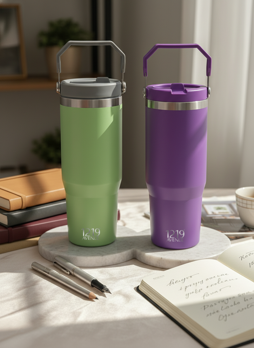 WayFay Tumbler Double Walled Insulated 12 hrs+ 1000 ML | 7 Colors| Premium Gifting | 1 Litre 1219 Avenue
